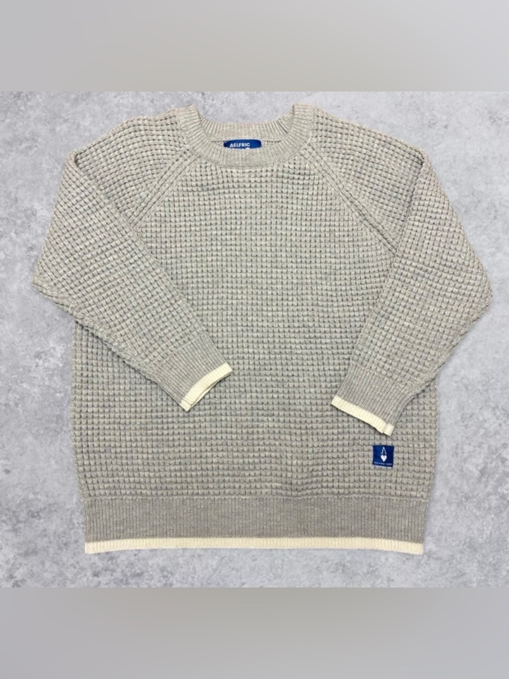 Aelfric Eden Cable Knit Crewneck Sweater Size Medium Mens